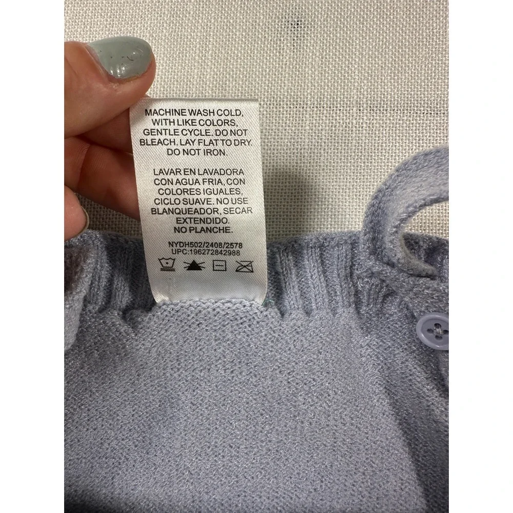 Disney‎ Baby Dumbo Blue Knit Ruffle Overalls Romper 12M